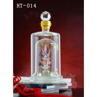 遼寧手工工藝酒瓶生產(chǎn)廠家~河間宏藝玻璃制品廠家定制酒瓶
