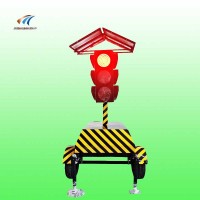 黑龍江牽引式交通信號(hào)燈，路口移動(dòng)紅綠燈廠家